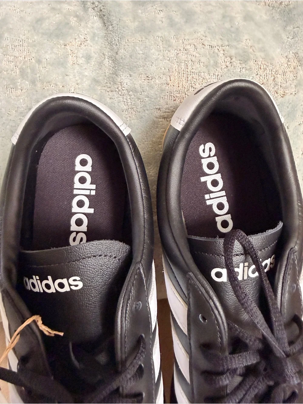 NIB | adidas Women's Grand Court Low Sneakers | Black/White/Gum - Picture 13 of 16